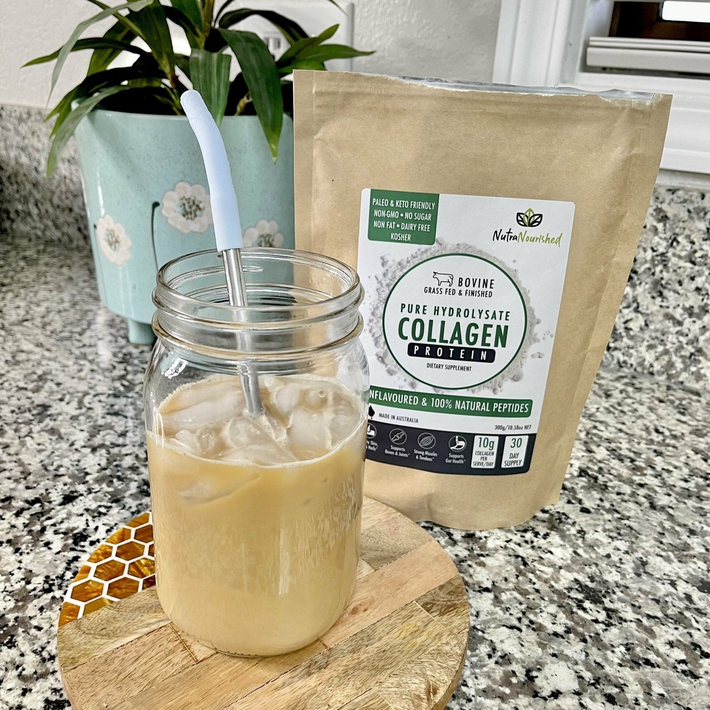 Collagen Peptides Powder Tasteless & Unflavoured - 300g | Nutra Nourished