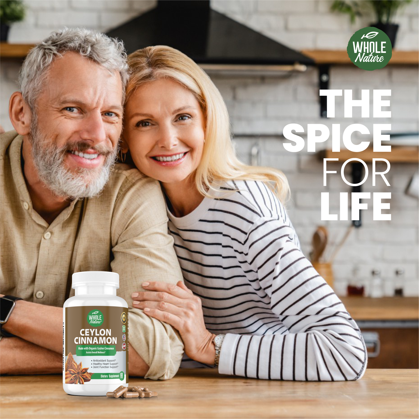 Cinnamon Capsules 1200mg, Made With Organic Ceylon