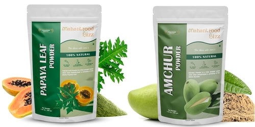 Combo of Papaya Leaf Powder & Natural Amchur Powder